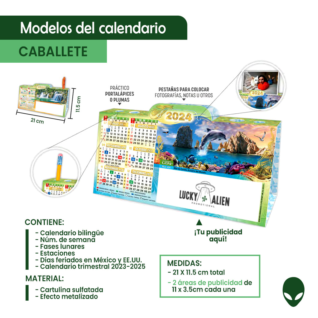 Calendario de  Escritorio Caballete