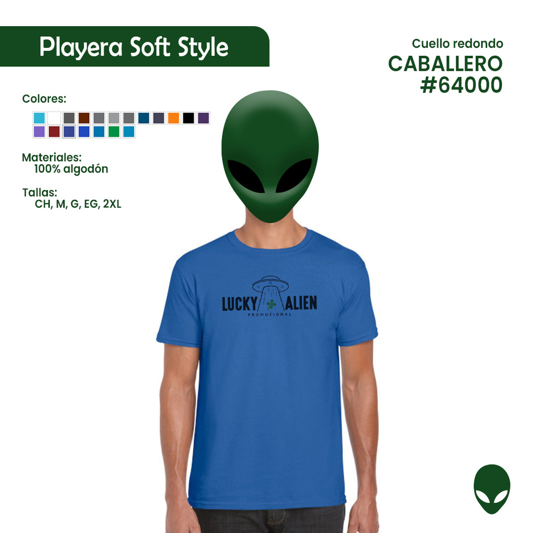 Playera Cuello Redondo Caballero