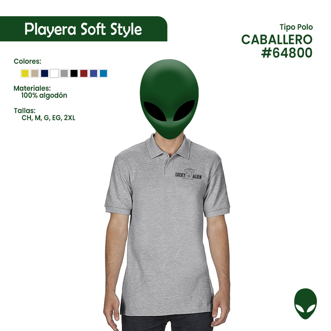 Playera Tipo Polo Caballero