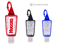 Cargar imagen en el visor de la galería, ✅Gel antibacterial en envase de plástico y funda portátil en silicón. - Lucky Alien Promotional
