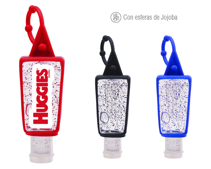 ✅Gel antibacterial en envase de plástico y funda portátil en silicón. - Lucky Alien Promotional