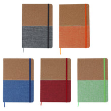 Cargar imagen en el visor de la galería, LB-062 Libretas Ecológica Libreta corcho bi tono
