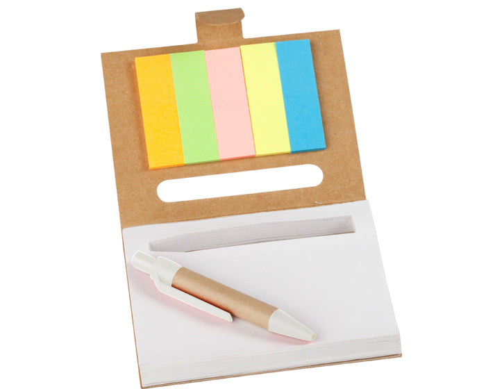 ✅Block de hojas blancas con cubierta de papel ecológico. - Lucky Alien Promotional