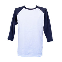 Cargar imagen en el visor de la galería, Playera Beisbolera 3/4 Cuello Redondo para Sublimar
