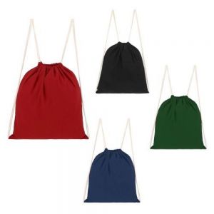 Morral de algodón cosido.