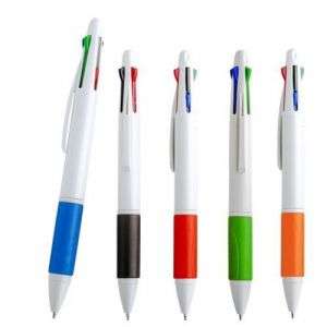 Bolígrafo de plástico con 4 tintas