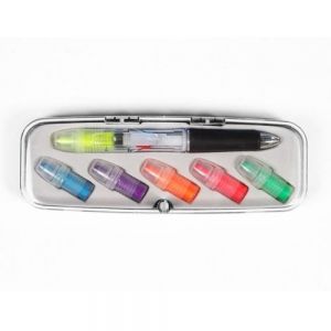 SET DE PLUMA CON MARCATEXTOS - Lucky Alien Promotional
